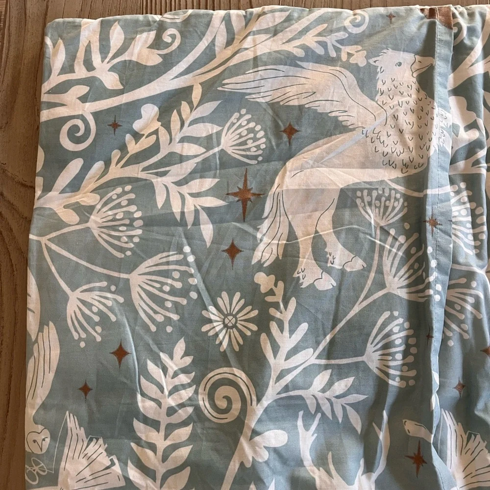 Pottery barn teen Harry Potter magical damask Quilted Euro pillow cover 26 x 26”